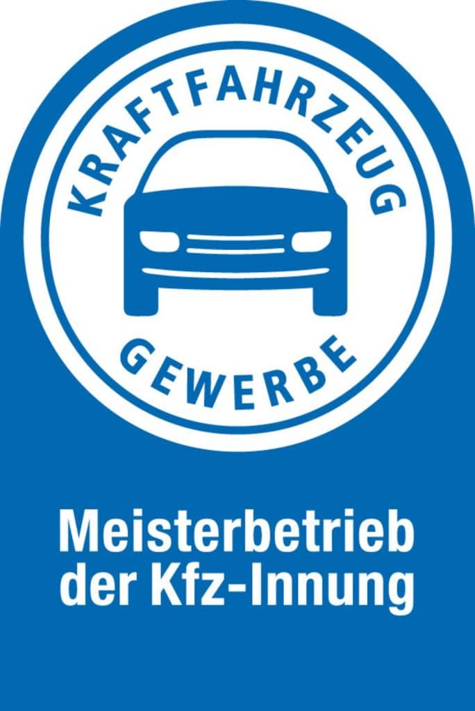 Kraftfahrzeug Gewerbe, Meisterbetrieb der KFZ-Innung Abzeichen